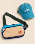 Kit Fanny Pack Blue + Gorra Turquesa
